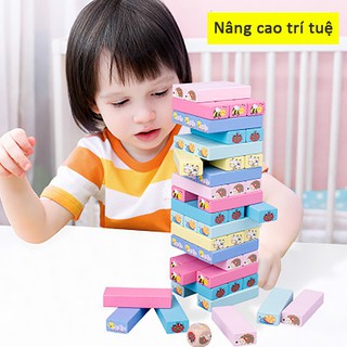 Rút Gỗ 51 Thanh Nhiều Màu In Hình Động Vật Cỡ Lớn In Màu Cỡ Lớn In Hình Con Vật Đáng Yêu