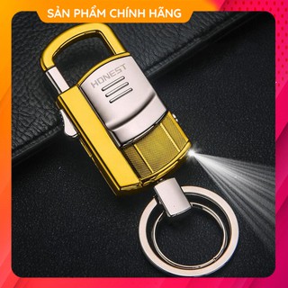 {HOT SALE} Móc Chìa Khóa Ô tô Xe Máy Honest BCK2-686 Có Móc Đỉa Quần Kiêm Đèn Pin Tiện Lợi Đẹp Độc Lạ