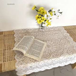 Khăn Trải Bàn Phối Ren Độc Đáo Nghệ Thuật Dùng Để Trang Trí