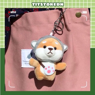 Móc khoá chó shiba (xem hình thật, có sẵn)