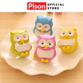 Gôm tẩy hình Cú mèo Pison dễ thương - SP0588 - 1 cái