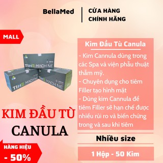 ( tách lẻ ) Kim Cannula 18G 21G 23G 25G 27G tiêm filler mũi mắt đầu tù có kim mồi Hàn Quốc