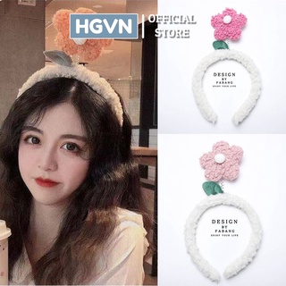 Bờm Cài Tóc Lò Xo Đu Đưa Gắn Bông Hoa Phong Cách Hàn Xẻng