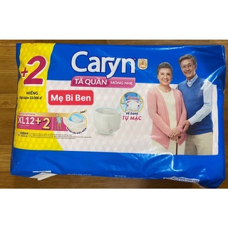 [SIZE XL] Tã Bỉm Quần Người Lớn Caryn Mỏng Nhẹ Chống Tràn Size XL6/12 Miếng