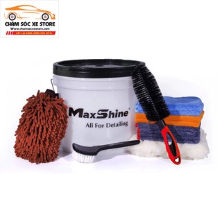 Combo bộ dụng cụ rửa xe 11 món MAXSHINE Detailing Bucket Kit chamsocxestore