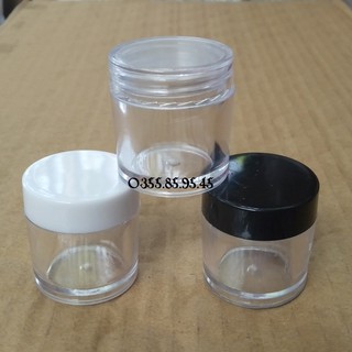 1000 hũ nhựa tròn đựng mỹ phẩm 15g hoặc 15ml