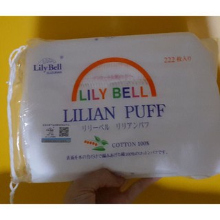 Bông Tẩy Trang Lily Bell 222 Miếng-hd247
