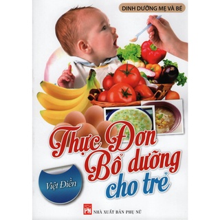 Sách-Thực đơn bổ dưỡng cho trẻ