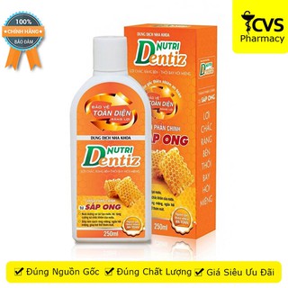 Dung Dịch Nha Khoa NUTRIDENTIZ - Cho Răng Lợi Chắc Khỏe Chai 250ml - cvspharmacy