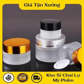 Hũ Chiết Mỹ Phẩm ❤ TRÙM SỈ ❤ Hũ chiết mỹ phẩm thủy tinh mờ 15g,20g đựng kem , phụ kiện du lịch