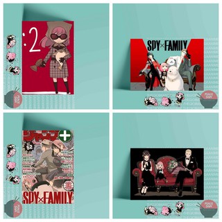 Tấm Poster cao cấp giấy 260gsm SPY X FAMILY GIA ĐÌNH ĐIỆP VIÊN A4 anime chibi ảnh đẹp nhiều mẫu
