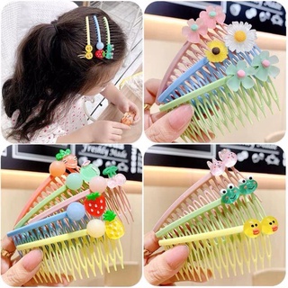 Cài tóc, xước tóc cho Mẹ và Bé nhiều màu gắn sticker ngẫu nhiên phong cách Hàn quốc