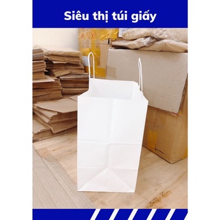 COMBO 100 CHIẾC TÚI GIẤY KRAFT S22: 28x17x29cm CÓ QUAI ( ẢNH THẬT)