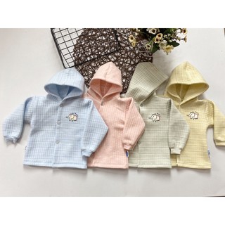 ÁO KHOÁC XỐP UNCHI TRẦN BÔNG CÓ MŨ CAO CẤP