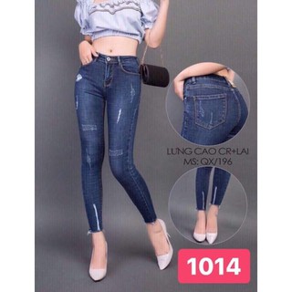 QUẦN JEAN NỮ ĐẸP MÀU XANH THỜI TRANG MỚI NHẤT 2019 QJ24