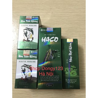 Liệu trình Tóc HACO: 2 Ban Thốc Khang, 1 Dầu gội HACO, 1 Xịt tóc Mao Bạt Khang