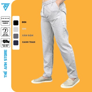 Quần đũi nam dài ống suông, cạp chun dây rút, quần nam dáng suông trẻ trung TAS88