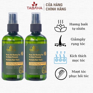 [Mã BMBAU50 giảm 7% đơn 99K] Bộ 2 Chai Xịt Tinh Dầu Bưởi Pomelo Tabaha Ngăn rụng tóc giúp tóc dài và dày hơn (120ml x2)