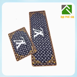 Bộ 02 thảm bếp lv được làm từ nỉ cao cấp thấm hút rất tốt
