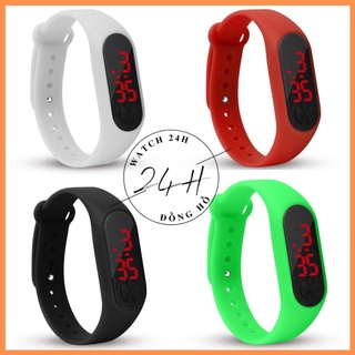 Đồng Hồ nam nữ unisex LED cao cấp ; dây cao su siêu dẻo nhiều màu so cute