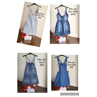 Đầm yếm jean
