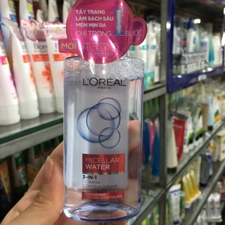 Nước tẩy trang ẩm mượt da L’Oreal Micellar Water 3-in-1 (95ml)