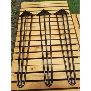 Tổng Chân Sắt Làm Bàn Hairpin | Loại 3 Thanh Sắt Cao 20cm - 72cm | Chân ghế gỗ nguyên tấm sắt phi 10 Nội Thất Hải Phong