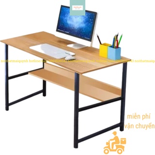Bàn học - bàn học sinh viên kèm kệ sách lửng