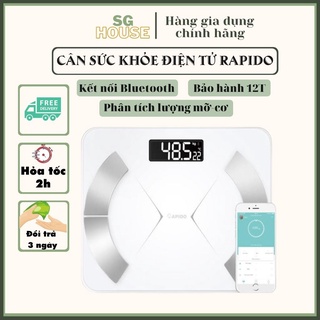 Cân sức khỏe phân tích chỉ số cơ thể Rapido RSF01-S phân tích 8 chỉ số cơ thể