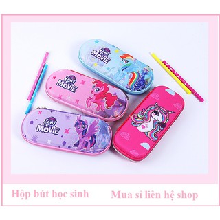 Hộp bút  học sinh hình ngựa pony cho bé gái học cấp 1, tiểu học