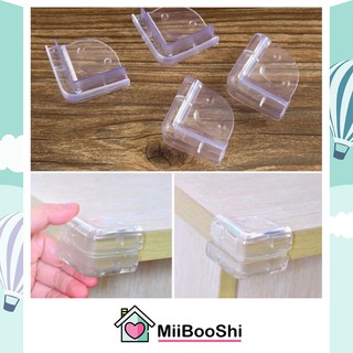 Miếng bọc góc bàn bịt cạnh bàn silicon góc vuông an toàn cho bé MIIBOOSHI 10901838955