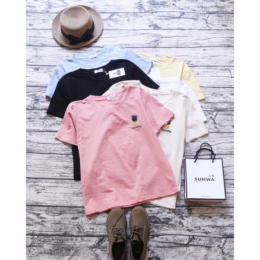 ÁO PULL THÊU QUẢ DỨA