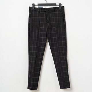 Quần kaki caro dài nam đen Kenta QKK0030