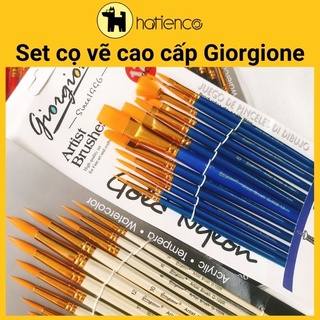 Bộ cọ vẽ màu nước cao cấp Giorgione đầu dẹt/đầu tròn