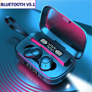 Tai nghe Bluetooth A13, tai nghe không dây âm thanh siêu bass chất lượng cao, tích hợp thêm đồng hồ và đèn chiếu sáng