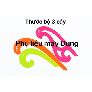 Thước vẽ đường cong bộ 3 cây