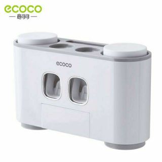 Bộ Nhả Kem đánh răng và Để Bàn Chải ECOCO kèm 4 cốc nhựa