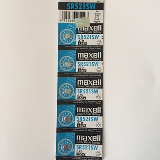 Pin đồng hồ SR521SW/ Pin SR521SW/ Pin 379 Maxell 1.55V vỉ 5 viên