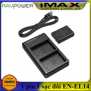 Bộ 1 pin 1 sạc đôi RavPower cho Nikon EN-EL14
