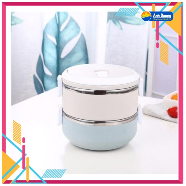 Cặp lồng lúa mạch giữ nhiệt 2 tầng