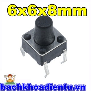 Nút nhấn 6x6x8mm túi 10c.