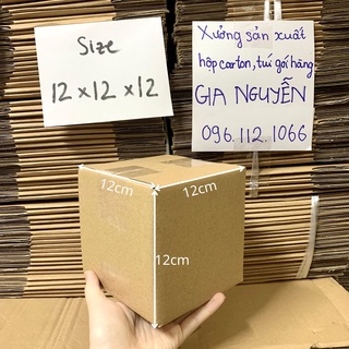 Combo 50 hộp hình vuông 12x12x12 đựng phụ kiện thời trang, xà phòng, đồ làm đẹp
