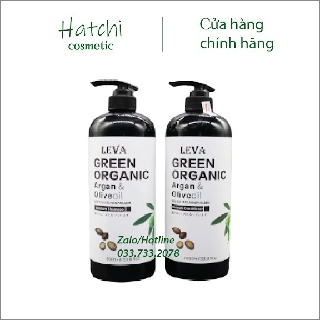 Cặp Dầu Gội Dầu Xả Green Organic 1000ml Phục Hồi Tóc Hương Thơm Nước Hoa