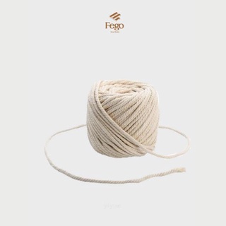 Combo 2 Dây thừng macrame se cotton, dây thừng trang trí 5mm dài 1m