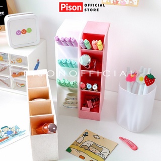 Lọ cắm bút 4 tầng Pison, khay đựng đồ đa năng cho góc làm việc gọn gàng – SP0389 – 1 cái