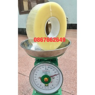 Băng dính đóng gói 1kg, lõi nhựa siêu mỏng 2.4mm