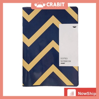 [Mã SKAMA8 giảm 8% tối đa 50K đơn 300K] Vở Crabit Dotted Notebook - Vở kẻ chấm bi - Xanh biển vàng (1618)