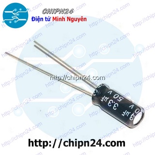 [25 CON] Tụ hóa 3.3uF 50V (5x11mm)