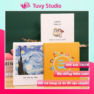 Album ảnh 13x18 đựng 200 tấm có hộp sang trọng bìa chống thấm nước sẵn hàng tại Tú Vy Studio