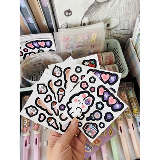 Kệ đựng sách trong suốt tặng kèm sticker xinh